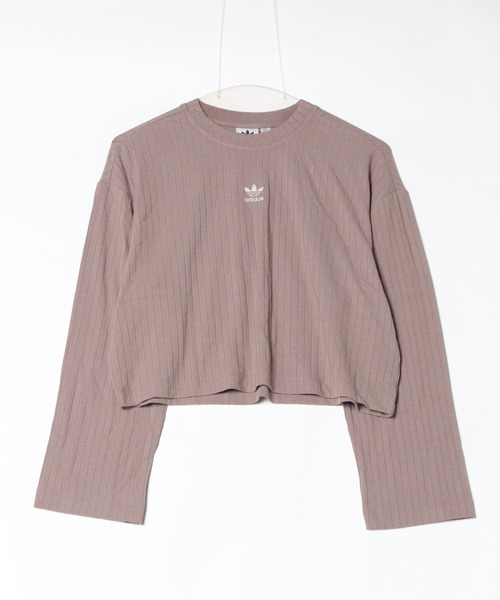 売れ筋商品|||アディダスオリジナルス Tシャツ レディース トップス OFF SHOULDER - Long sleeved top - trace brown adidas tシャツ アディダス オリジナルス オフショルダートップ