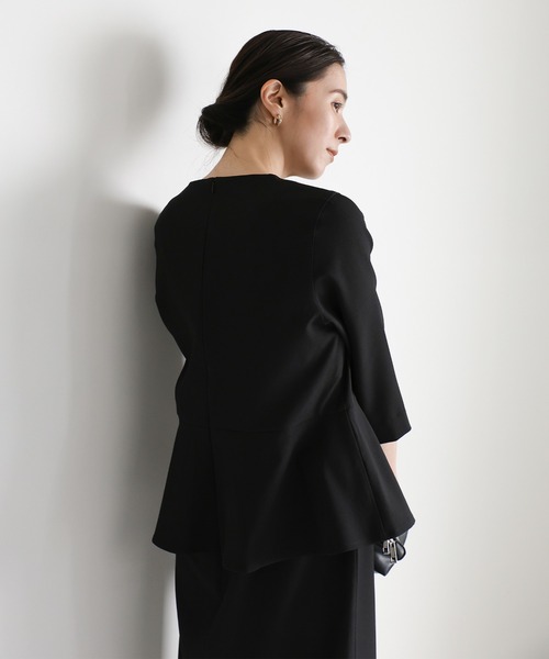 値下げしました！早い者勝ち！ペプラム　フェイクワンピース　タイトワンピース select MOCA ワンピース 「セレモニー」フェイクレーヤード