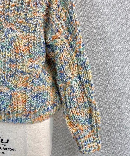 LADY LIKE（レディライク） ニット セーター ミックスカラーケーブル