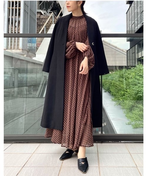 「LILY BROWN」 コート 0 ブラウン レディース_画像2