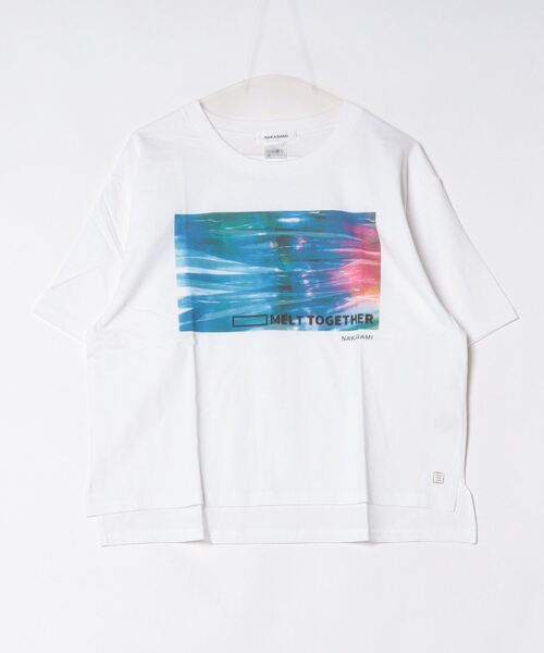 tシャツ NAKAGAMI(ナカガミ) MELT TOGRTHER　Tシャツ モノトーン レディース NAKAGAMI tシャツ NAKAGAMI(ナカガミ) MELT TOGRTHER Tシャツ
