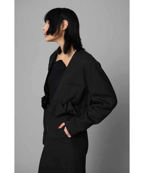 HeRIN.CYE コート アウター No collor jacket ノーカラージャケット