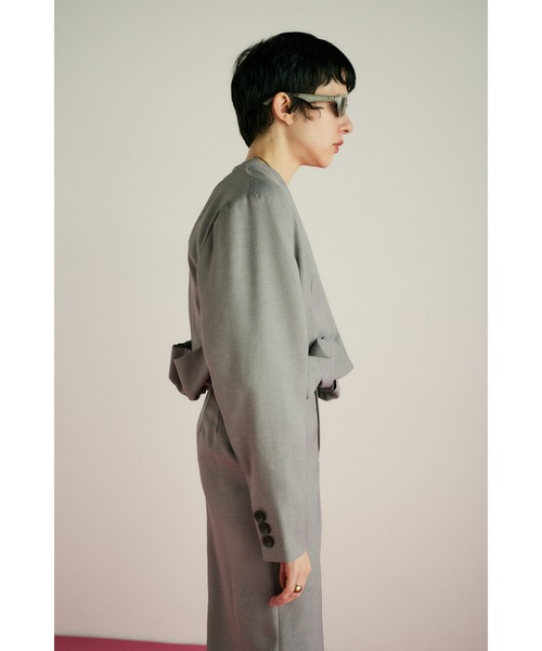 HeRIN.CYE コート アウター No collor jacket ノーカラージャケット