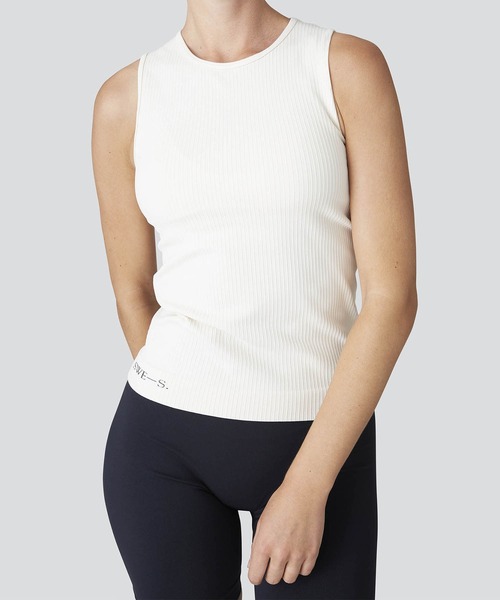 タンクトップ ノースリーブ Tyra Rib Top Vanilla レディース