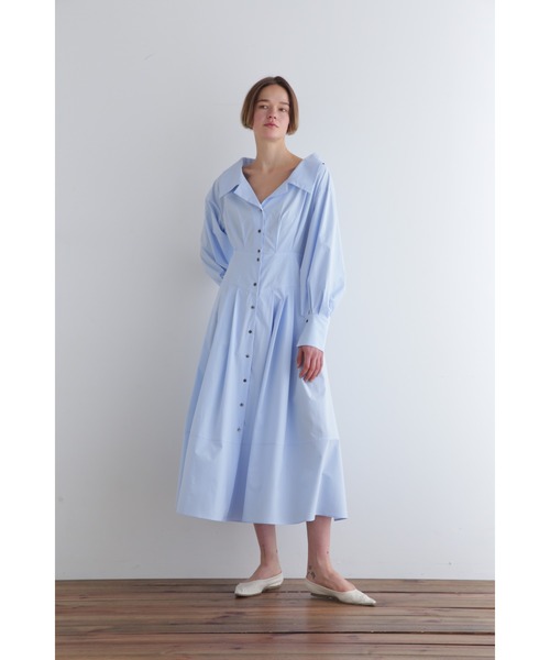 LE PHIL シャツワンピース SOLOTEXブロードワンピース : ZOZOTOWN  