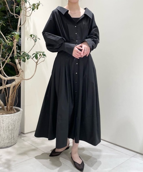 LE PHIL シャツワンピース SOLOTEXブロードワンピース : ZOZOTOWN  