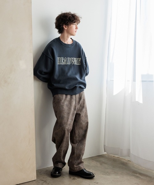 niko and… セーター ニット アソート刺繍ロゴニットプルオーバー