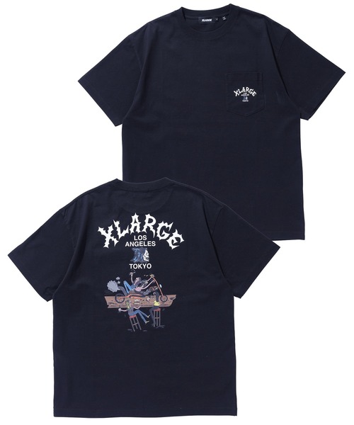 早い者勝ち XLARGE HANG OUT S/S POCKET TEE インパクト大◎ XLARGE tシャツ HANG OUT S/S POCKET TEE メンズ レディース