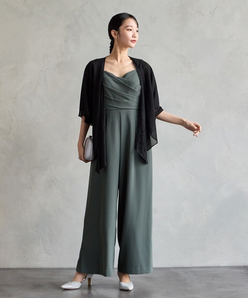 AMERI VINTAGE / ダブルボタンオールインワン / パンツドレス AMERI VINTAGE / ダブルボタンオールインワン / パンツドレス