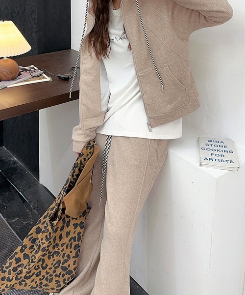 aimoha（アイモハ） セットアップ シンプルデザインジップアップ