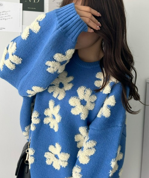 2WAY長袖ニットプルオーバー　2023年モデル　最終お値下げ❗️セール中 2WAY 異素材ニット プルオーバー ニット セーター 長袖 レディース np