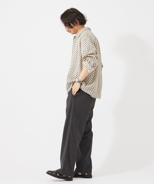 JOURNAL STANDARD relume シャツ INDIA COTTON クロシェシャツ