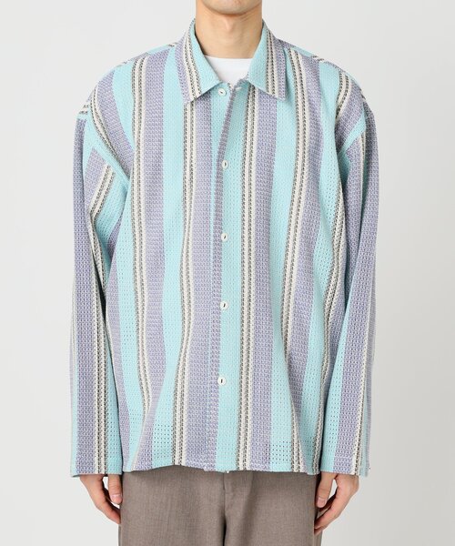 INDIA COTTON クロシェシャツ JOURNAL STANDARD relume シャツ INDIA COTTON クロシェシャツ