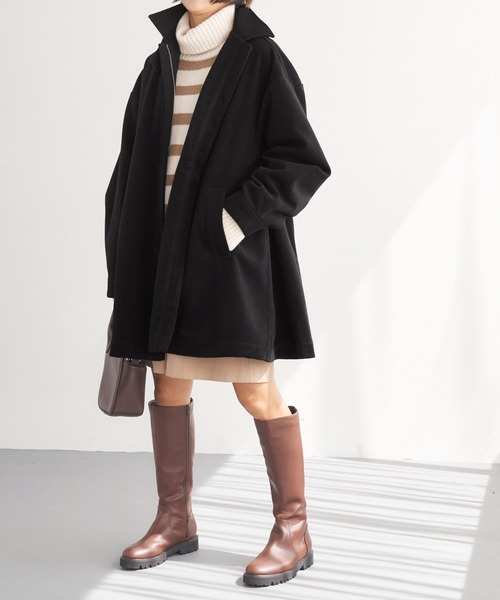 「Chaco closet」 コート FREE ブラック レディース_画像3