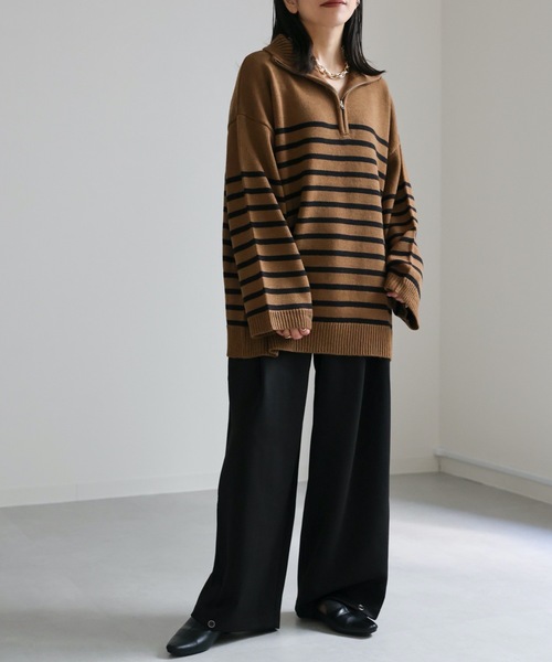 「ap retro」 長袖ニット FREE アイボリー レディース_画像2