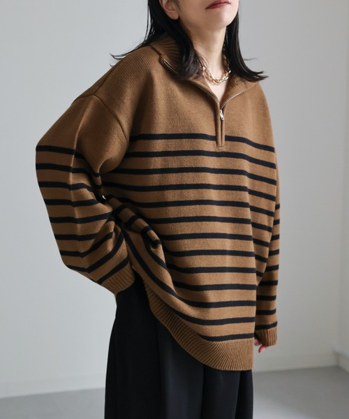 「ap retro」 長袖ニット FREE アイボリー レディース_画像6