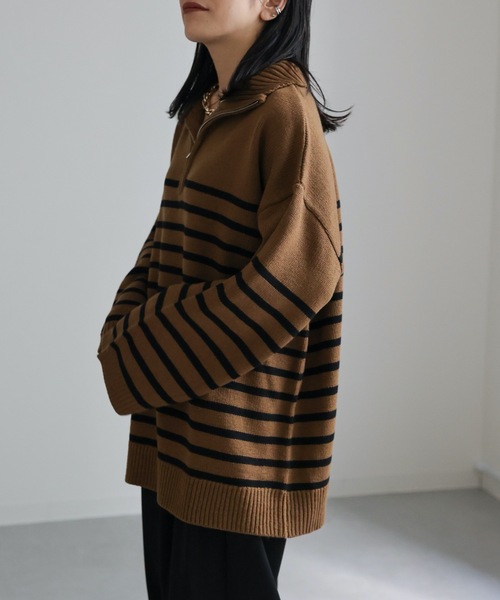 「ap retro」 長袖ニット FREE アイボリー レディース_画像9