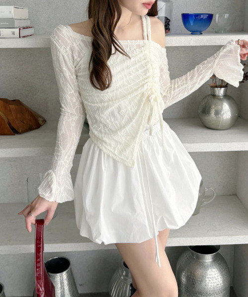 Riu リボンアシンメトリートップス Tops - Knit – Riu