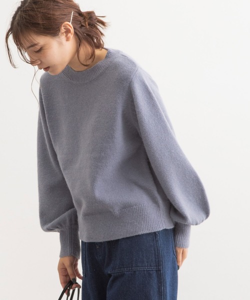 「POU DOU DOU」 長袖ニット 3 ブルー レディース_画像4