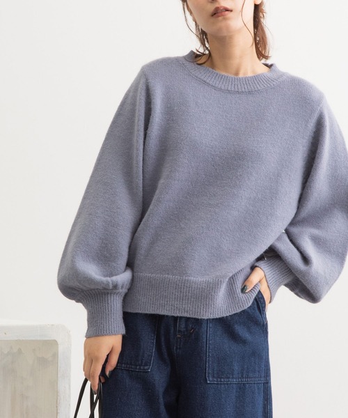 「POU DOU DOU」 長袖ニット 3 ブルー レディース_画像5