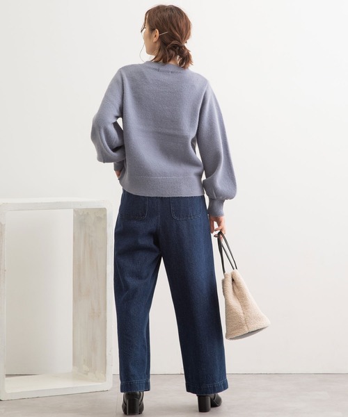 「POU DOU DOU」 長袖ニット 3 ブルー レディース_画像7