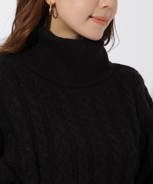 「AND COUTURE」 タートルネックニット MEDIUM オフホワイト レディース_画像2