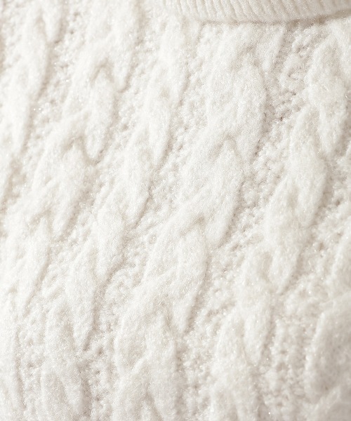 「AND COUTURE」 タートルネックニット MEDIUM オフホワイト レディース_画像7
