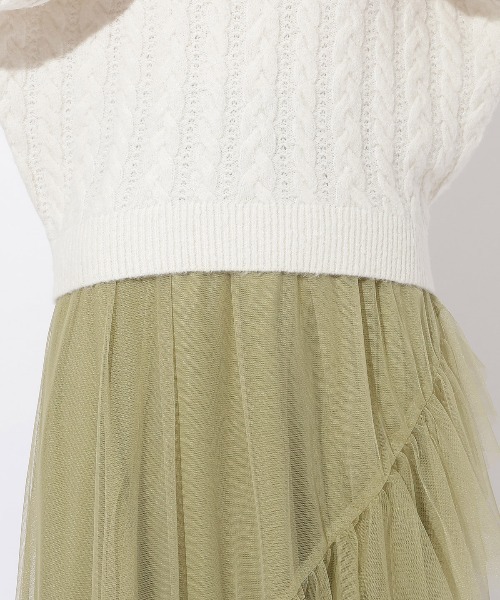 「AND COUTURE」 タートルネックニット MEDIUM オフホワイト レディース_画像8