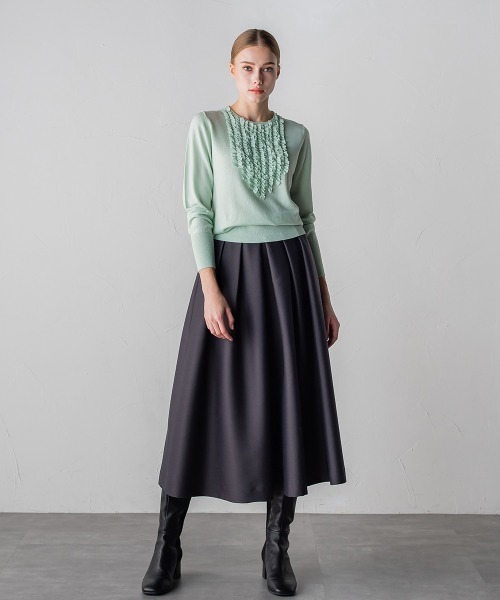 「LAUTREAMONT DE CLASSE」 長袖ニット 9号 ブラック レディース_画像2