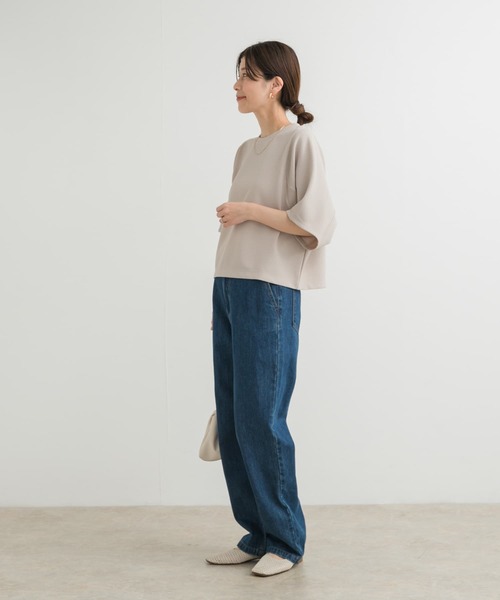 URBAN RESEARCH DOORS tシャツ 袖ボリュームクロップドプル
