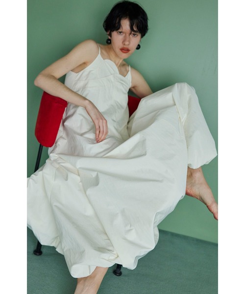 BALLOON CAMI ONE-PIECE 限定価格4/7まで！ Balloon cami one-piece (White)