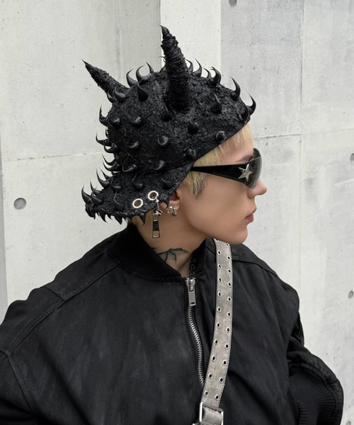 【UNIZ】Demon Venom Cap /【ユニズ】ツノ付きデニムキャップ UNIZ キャップ 帽子 「UNIZ」Demon Venom Cap / 「ユニズ」ツノ付き