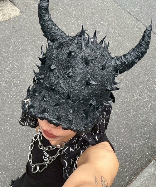 UNIZ キャップ 帽子 「UNIZ」Demon Venom Cap / 「ユニズ」ツノ付き