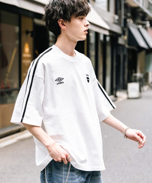 umbro tシャツ UMBRO アンブロ 別注コラボ オーバーサイズサイド