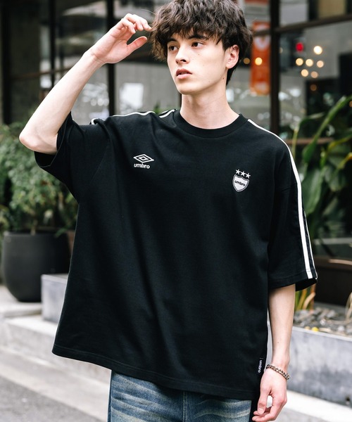 umbro（アンブロ） tシャツ 別注コラボ オーバーサイズサイドライン