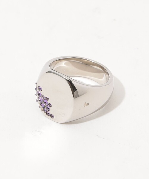 【本日特価】 Purple Oval リング 指輪 WOOD TOM M ZOZOTOWN : レディース アクセサリー