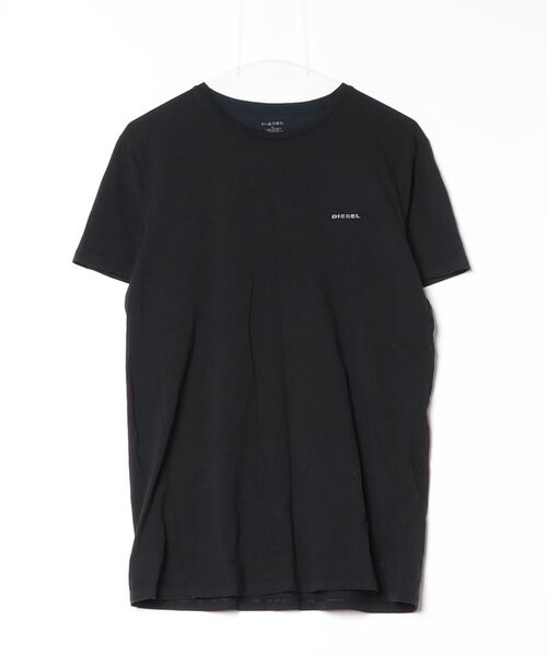 DIESEL ブラック 半袖 Tシャツ DIESEL 「DIESEL」 半袖Tシャツ LARGE ブラック メンズ