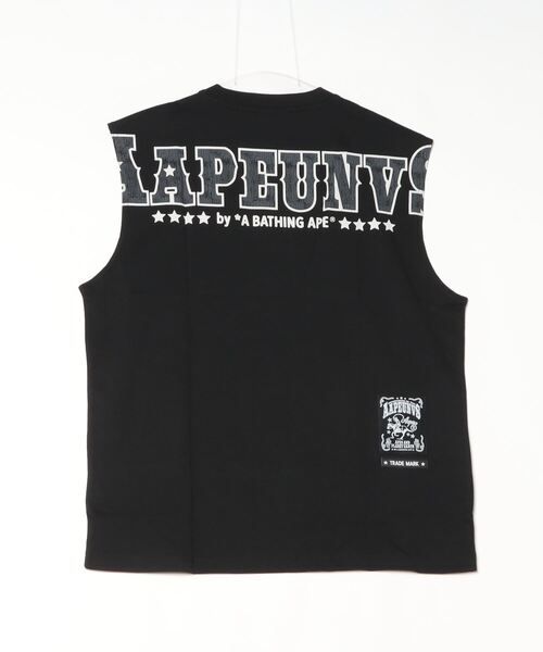 A BATHING APE タンクトップ メッシュ ブラック 日本製 AAPE BY A BATHING APE（エーエイプバイアベイシングエイプ） タンク
