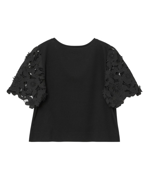 ANAYI（アナイ） tシャツ 半袖 コンパクトポンチスカラップ袖 プル