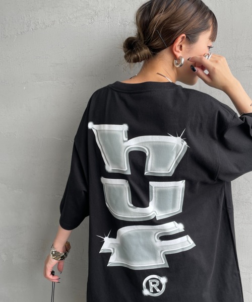 関税込み♪【HUF】Megachrome ロゴ ★ 半袖 Tシャツ OG LOGO TEE / HUF Tシャツ 半袖（Tシャツ/カットソー）｜HUF