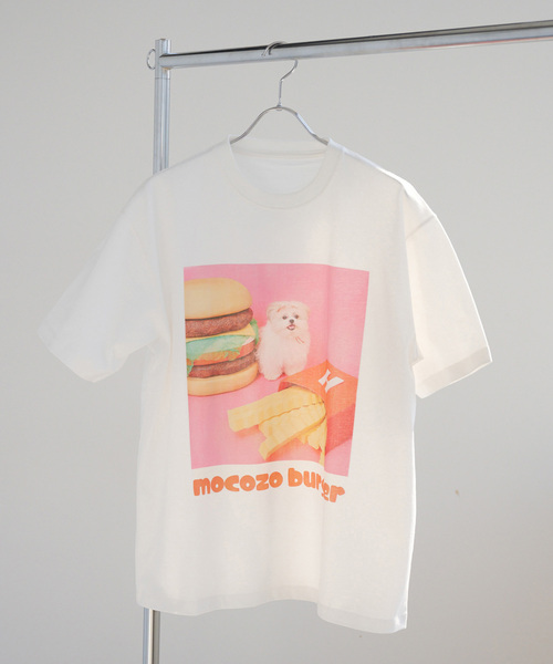 tシャツ 「WEB＋一部店舗限定」モコゾウ x ハーハフー ハンバーガーTEE レディース メンズ B.C STOCK tシャツ 「WEB＋一部店舗限定」モコゾウ x ハーハフー