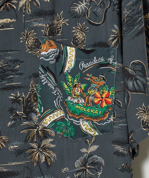 ブラウス シャツ TWO PALMS/トゥーパームス S/S Hawaiian Shirt / CRAZY Golden Vintage/Friend TWO PALMS ブラウス シャツ PALMS/トゥーパームス S/S Hawaiian