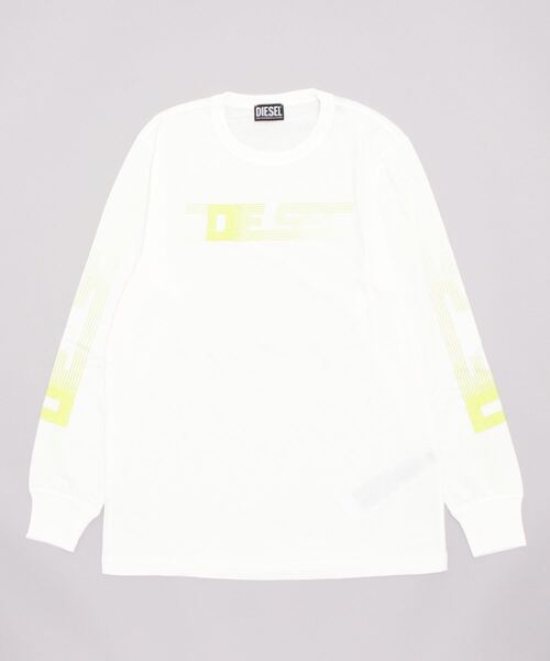 DIESEL 「DIESEL」 長袖Tシャツ LARGE ホワイト メンズ