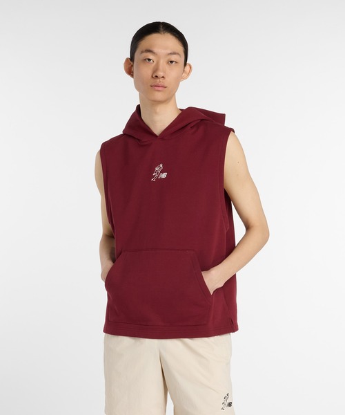 ⭐️新品未使用 ニューバランス 大谷モデル ショートスリーブパーカー⭐️ New Balance パーカー 大谷翔平 スリーブレスフーディ メンズ