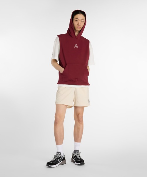 ⭐️新品未使用 ニューバランス 大谷モデル ショートスリーブパーカー⭐️ New Balance パーカー 大谷翔平 スリーブレスフーディ メンズ