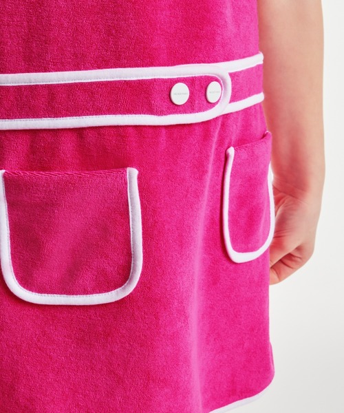 新品jacadi ピンク パッチポケット付きワンピース 18m 新品jacadi ピンク パッチポケット付きワンピース 18m