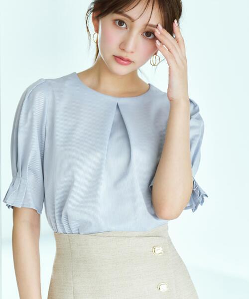 index（インデックス） tシャツ ストライプジャージタックスリーブ