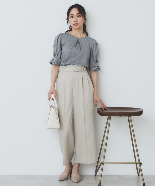 index（インデックス） tシャツ ストライプジャージタックスリーブ
