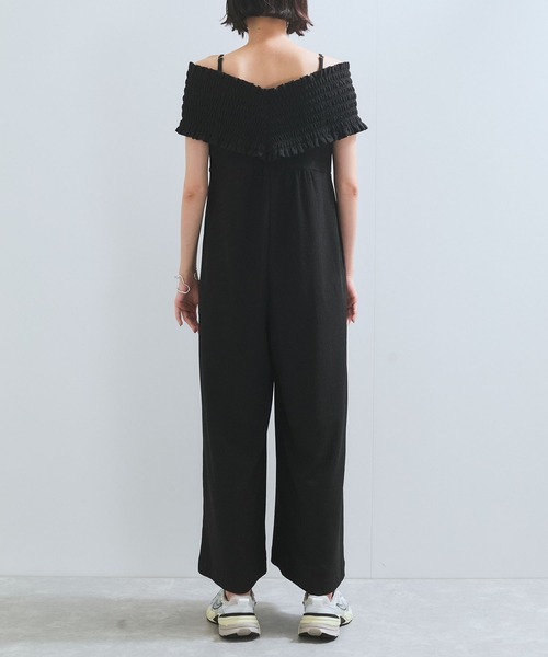 極美品:GIRL オフショルダーオールインワン パンツドレス 大きい 2L 極美品:GIRL オフショルダーオールインワン パンツドレス 大きい