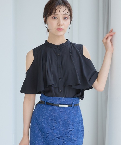 ブラウス シャツ 2WAYスリットブラウス577729 レディース Andemiu ブラウス シャツ 2WAYスリットブラウス577729
